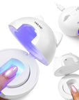 2-in-1 Cat Eye Magnetic UV Nail Lamp – 10s Flash Cure