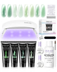4-Color HEMA-Free Cat Eye Poly Gel Extension Kit