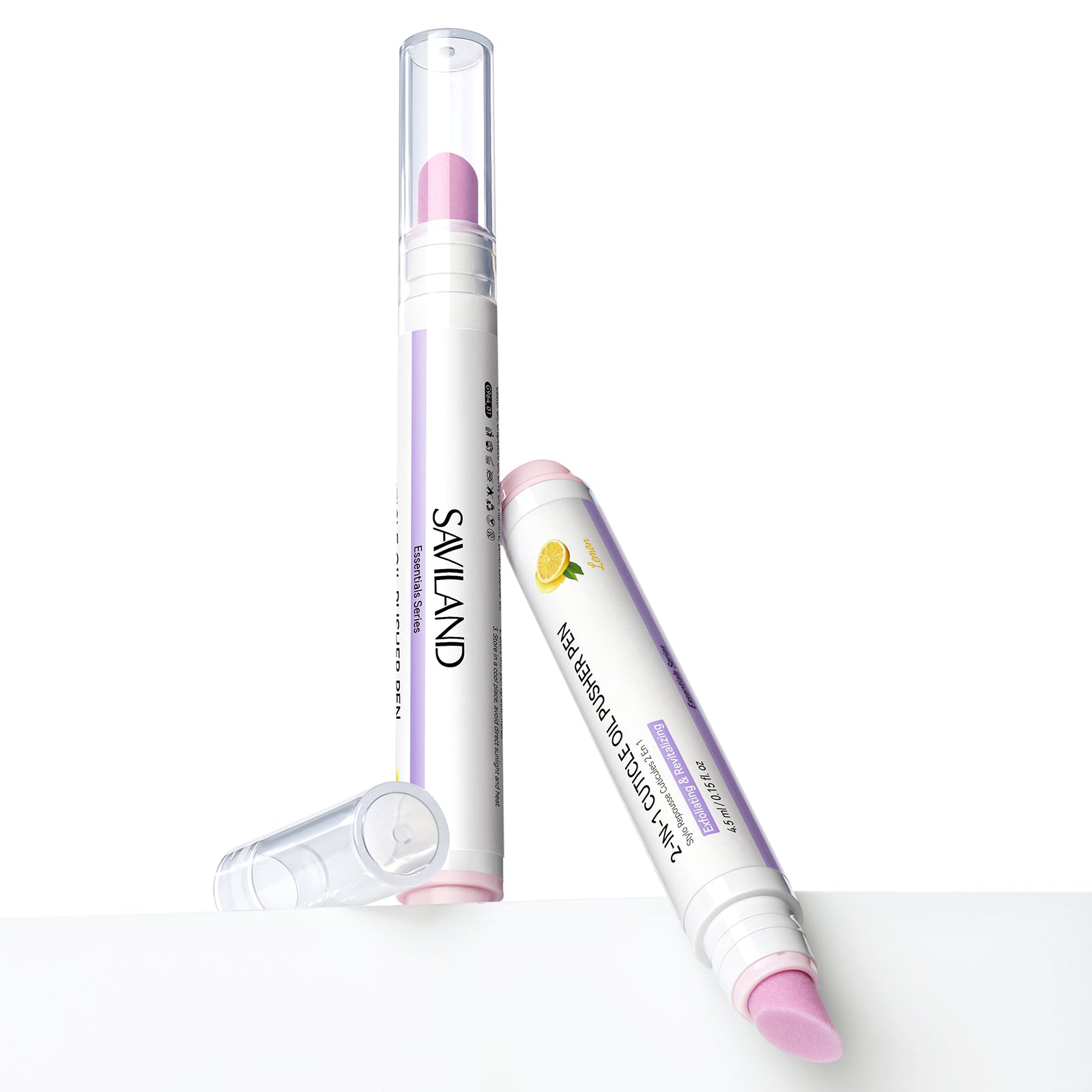 2PCS Cuticle Oil Pen &amp; Ceramic Cuticle Remover for Healthy Nails