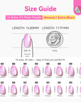 32-Piece Pink Cat Eye Extra Short Almond Press-On Nails  (Ships to US Only)