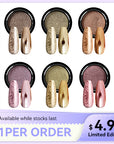 Holographic Gold Chrome Powder Set for Mirror Nail Effects