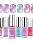 6-Color Romantic Cat Eye Nail Polish Set (Ships to US Only)