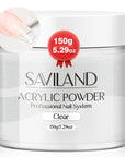 Bubble-Free Clear Acrylic Powder for Long-Lasting Nails