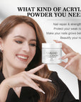 Bubble-Free Clear Acrylic Powder for Long-Lasting Nails
