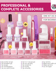 Builder Gel Kit with Nail Drill for Easy Nail Extensions