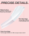 240PCS Long Coffin Full Cover False Nails Tips Kit