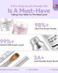 Acrylic Nail Kit with Nail Drill - Professional Use Only Acrylic Powder
