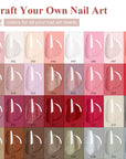 [US ONLY]42PCS - 32 Fall Colors Red Glitter Gel Polish Set