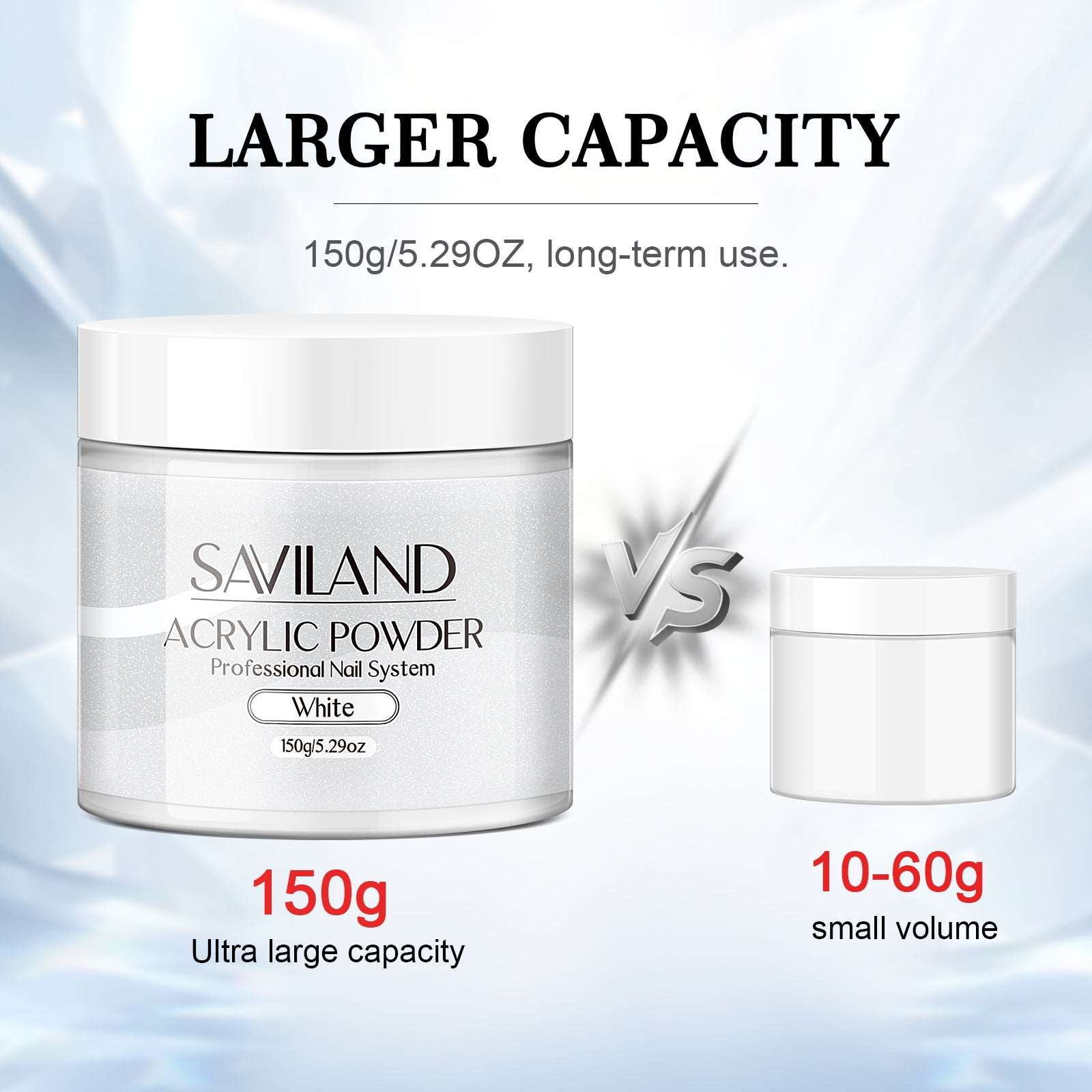 1pcs 150g White Acrylic Powder - 5.29OZ