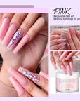 Pink Acrylic Powder for Elegant French & 3D Nail Art (Ships to US Only)