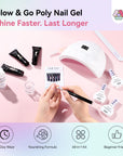 15-Color Glitter Brown Cat Eye Poly Gel Kit (Ships to US Only)