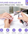Portable Nail Airbrush Kit  Adjustable Pressure for Endless Creativity