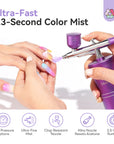 Dual-Mode Rechargeable Nail Airbrush Kit for Salon-Perfect Results
