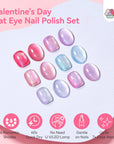 6-Color Romantic Cat Eye Nail Polish Set (Ships to US Only)