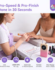 40000RPM Electric Nail Drill Kit for 30S Quick Removal (Ships to US Only)