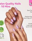 32-Piece Pink Cat Eye Extra Short Almond Press-On Nails  (Ships to US Only)