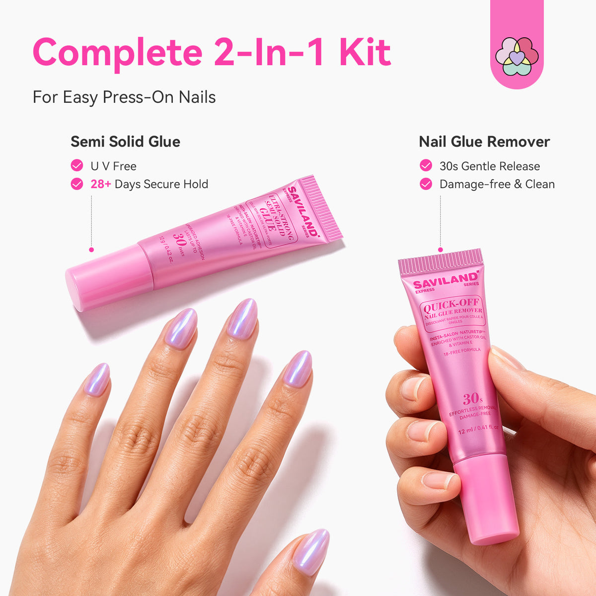 Semi-Solid Nail Glue &amp; Remover Kit (Ships to US Only)