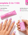 12g Semi-Solid Nail Glue & 30ml Remover Kit (Ships to US Only)