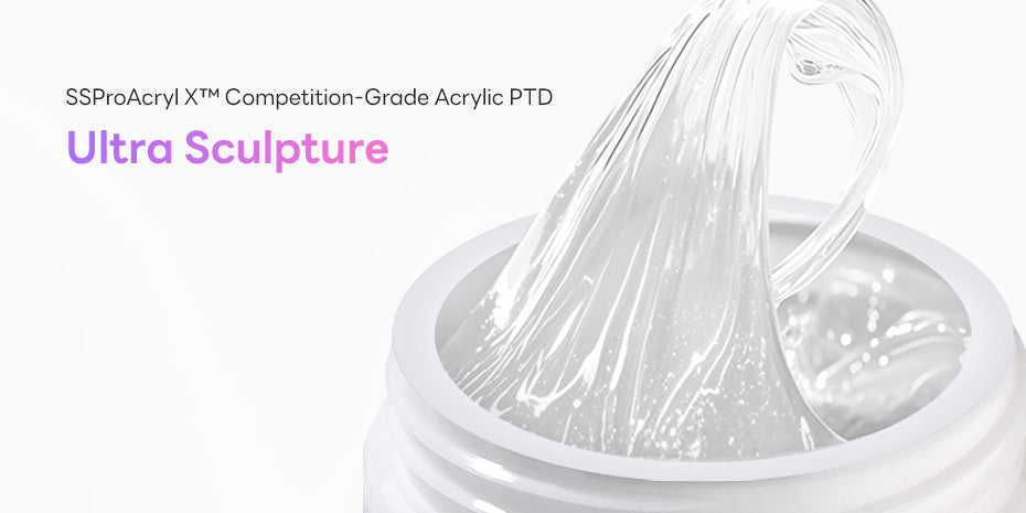 SAVILAND SSProAcryl X acrylic system with competition-grade acrylic formula for ultra sculpting nail extensions