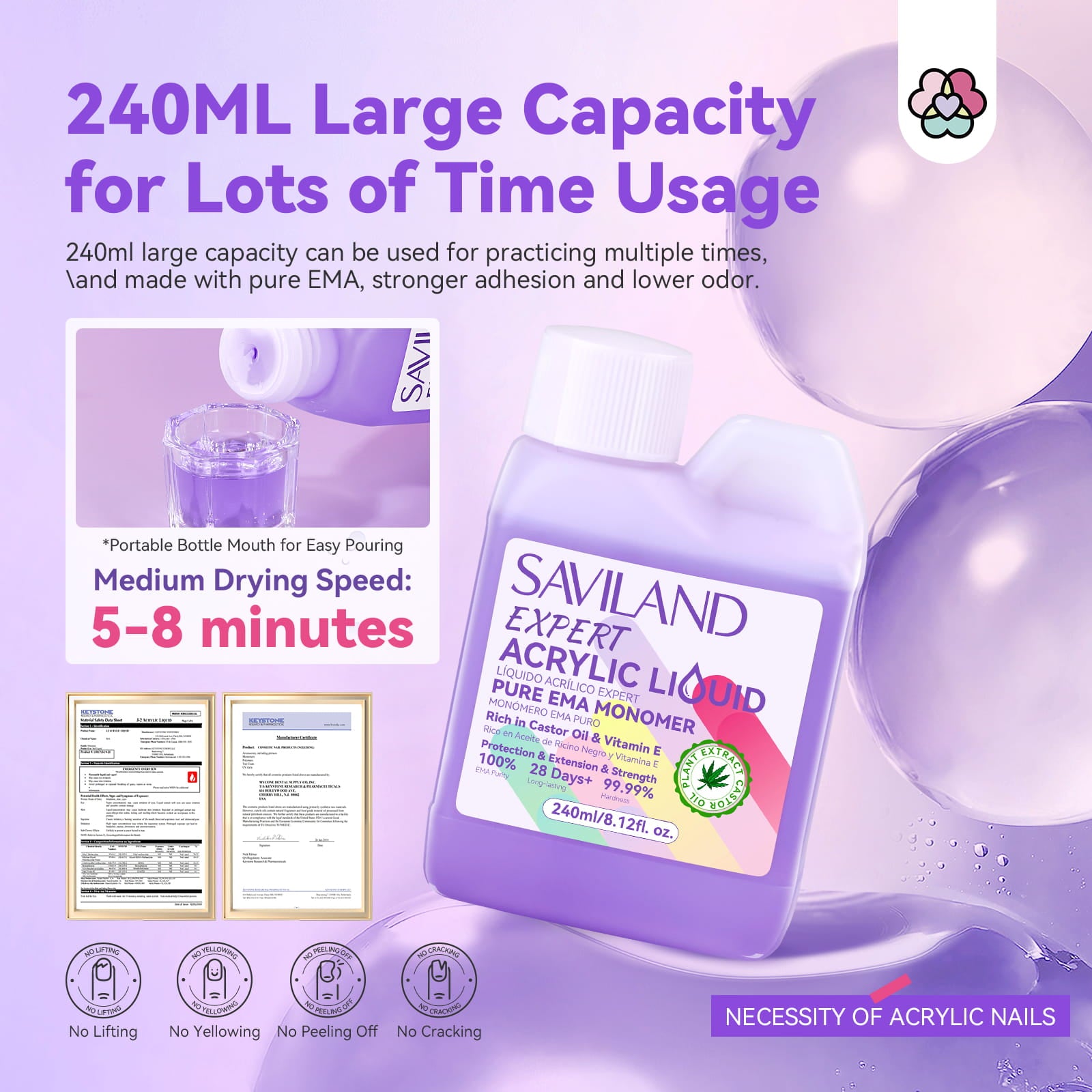 8 oz EMA Acrylic Liquid Monomer Kit