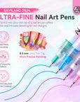 12 Colors 3D Nail Art Pens for Creative Nail Designs (Ships to US Only)