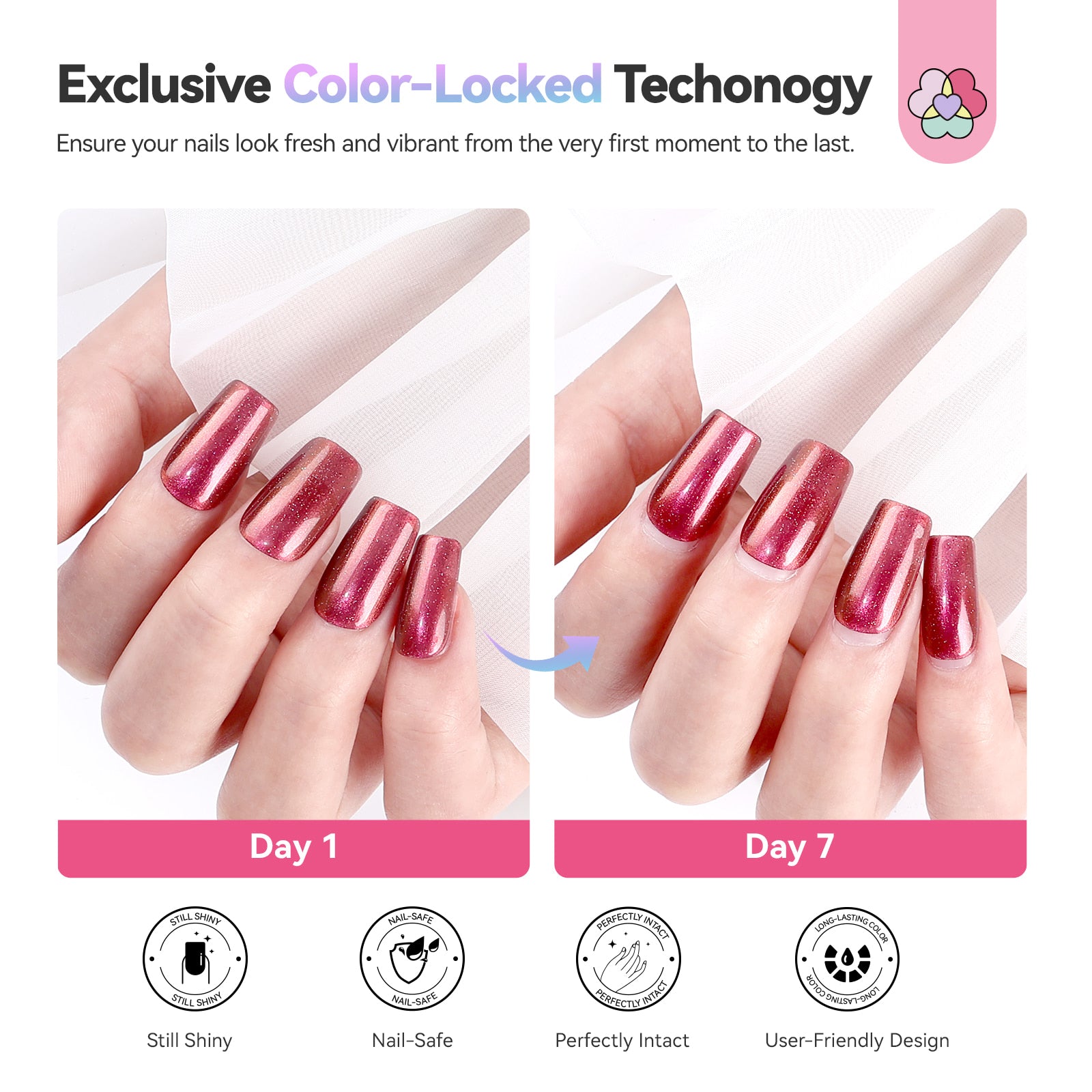 6-Color Chameleon Aurora Nail Polish Set (Ships to US Only)