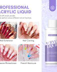 Acrylic Monomer & Brush Kit for Easy Nail Extensions