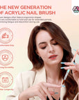 5 PCS Acrylic Nail Brush Set - Size 4/8/10/12/16