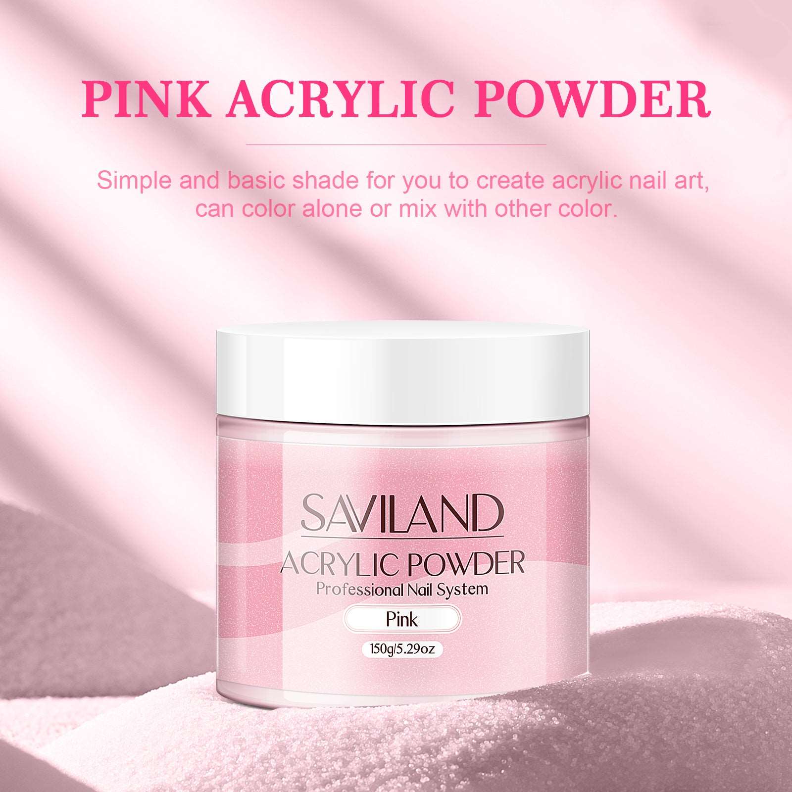1pcs 150g Pink Acrylic Powder - 5.29OZ