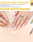 4PCS Acrylic Nail Brush - Acrylic Powder Nail Brush Kit