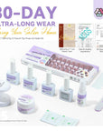Long Square French Tip Press-On Nail Kit