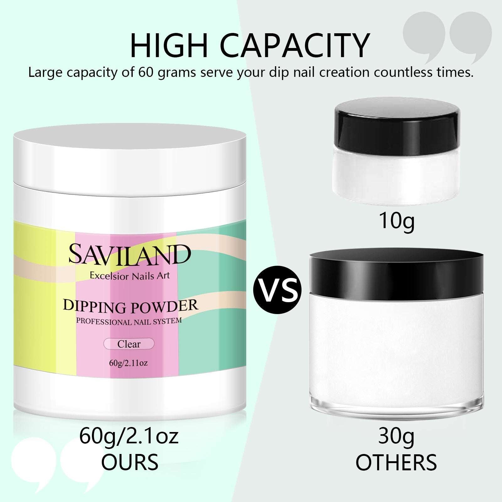 1pc 60g/2.1oz Dip Powder | Clear