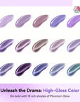 15-Color Pink Peach Cat Eye Poly Gel Kit (Ships to US Only)