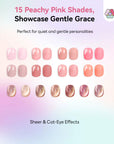 15-Color Natural Cat Eye Poly Gel Kit (Ships to US Only)