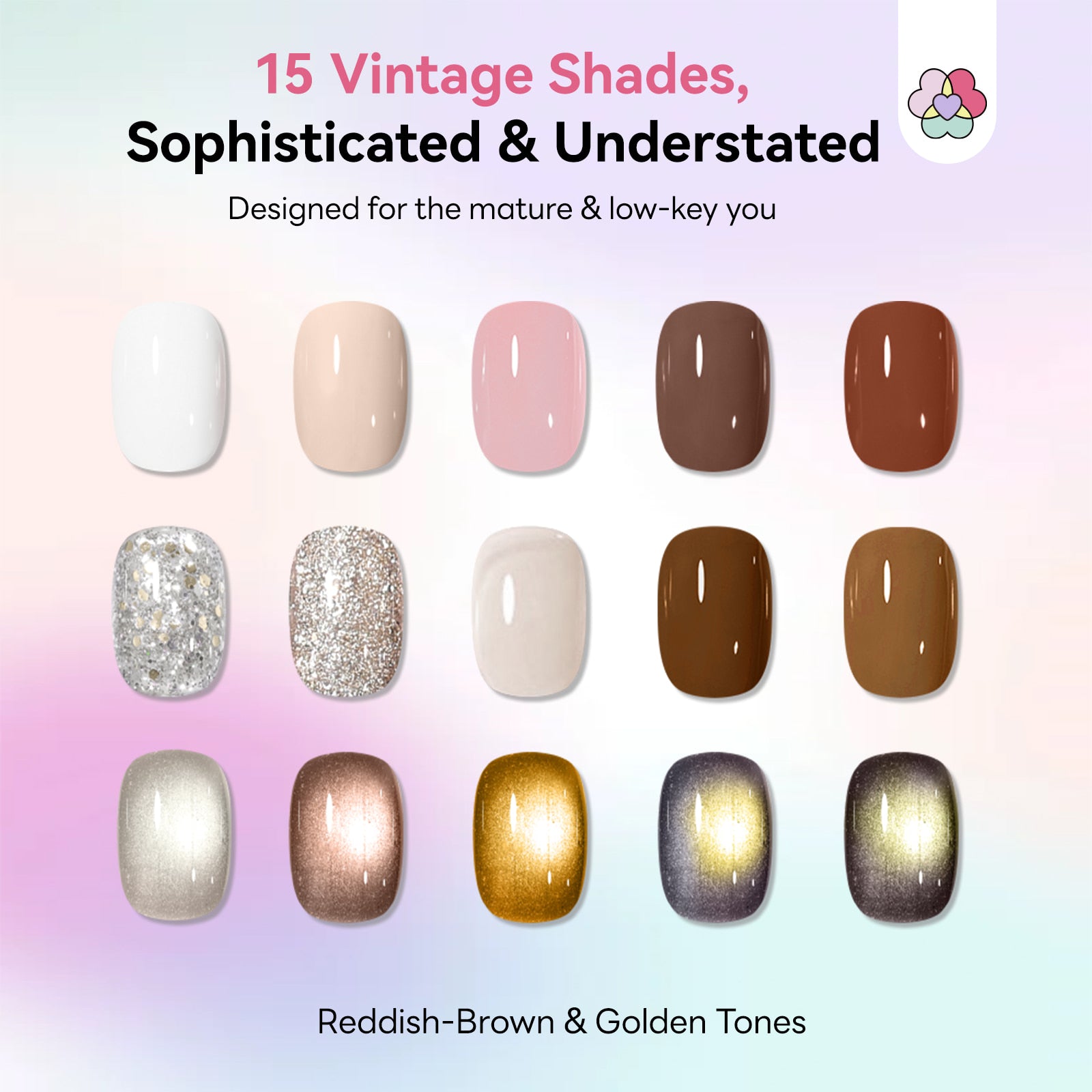 15-Color Nude Glitter Cat Eye Poly Gel Kit (Ships to US Only)