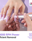 50,000 RPM Cordless Nail Drill - Pink (Ships to US Only)