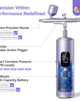 Professional 55 PSI Airbrush Machine Flawless Ombr | & Aura Nails