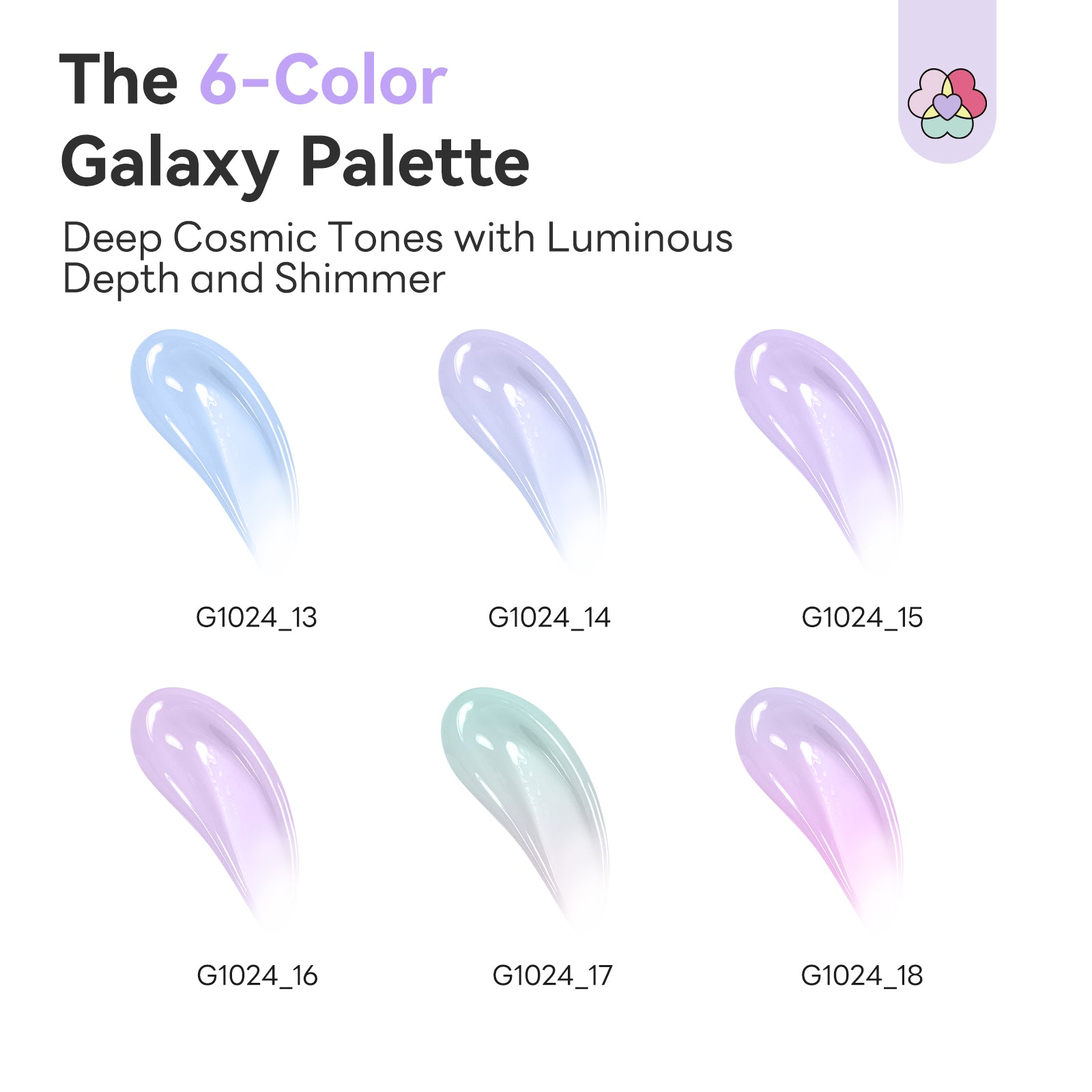 6-Color Cat Eye Poly Gel Kit with Castor Oil (Ships to US Only)