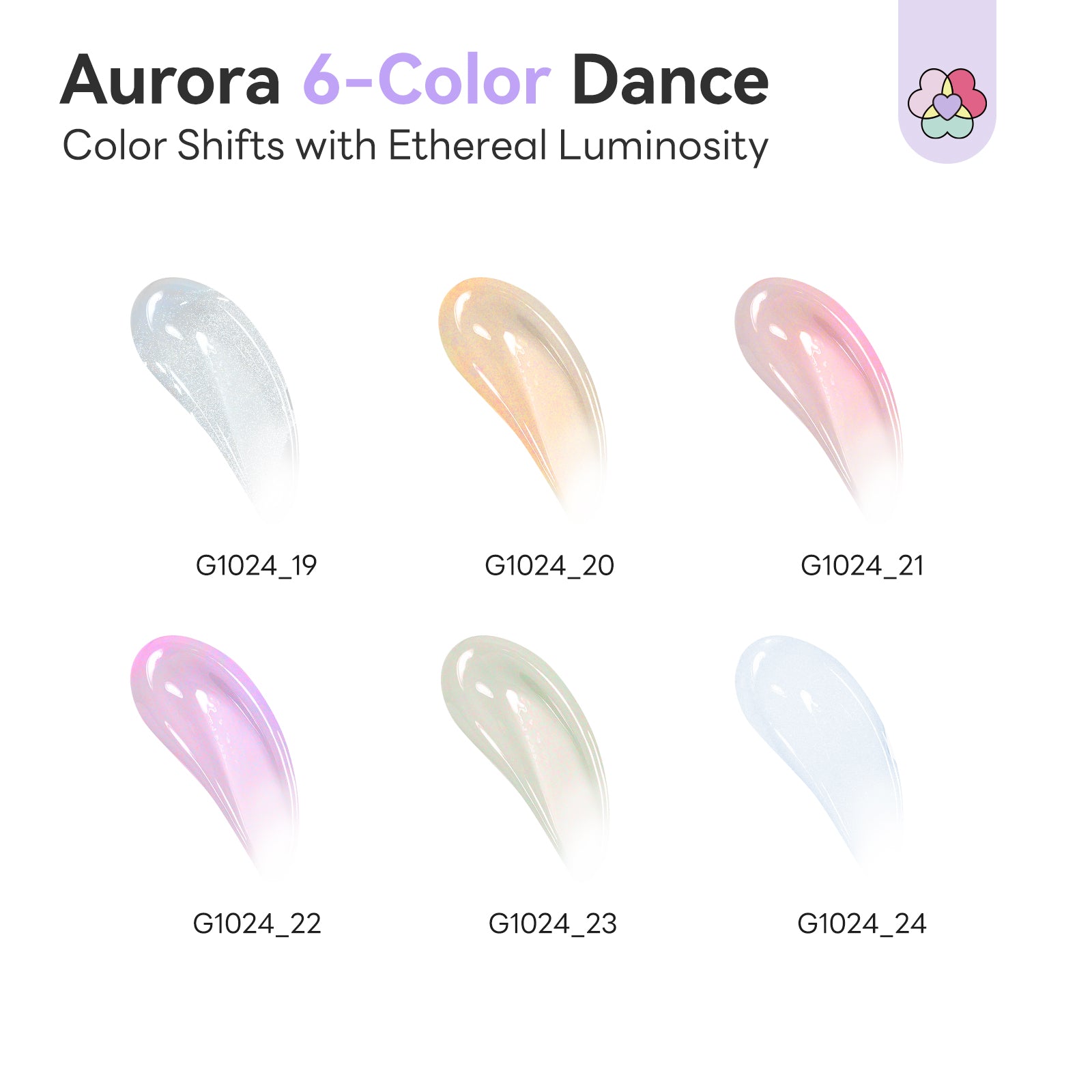 6-Color Aurora Cat Eye Poly Gel Kit (Ships to US Only)