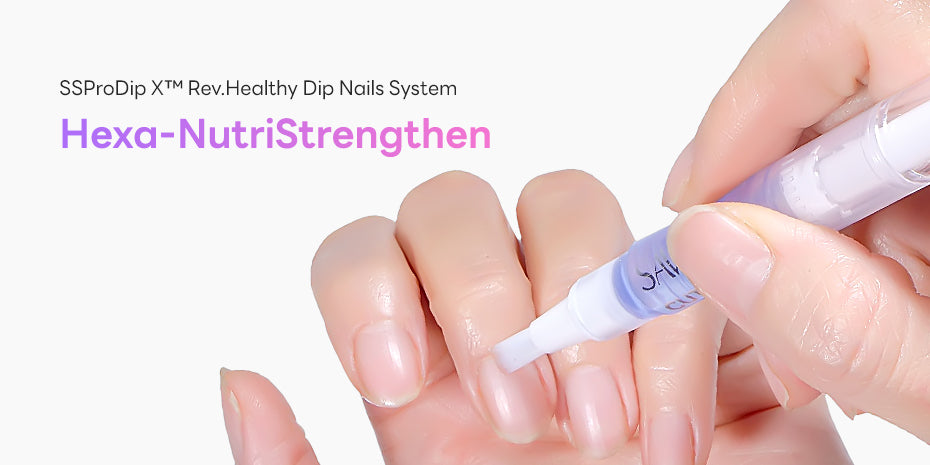 SAVILAND SSProDip X healthy dip powder nail system enriched with nourishing ingredients for stronger natural nails