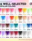 36 well-selected popular colors