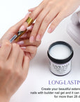 White Builder Gel for Strong Nail Extensions & Repair