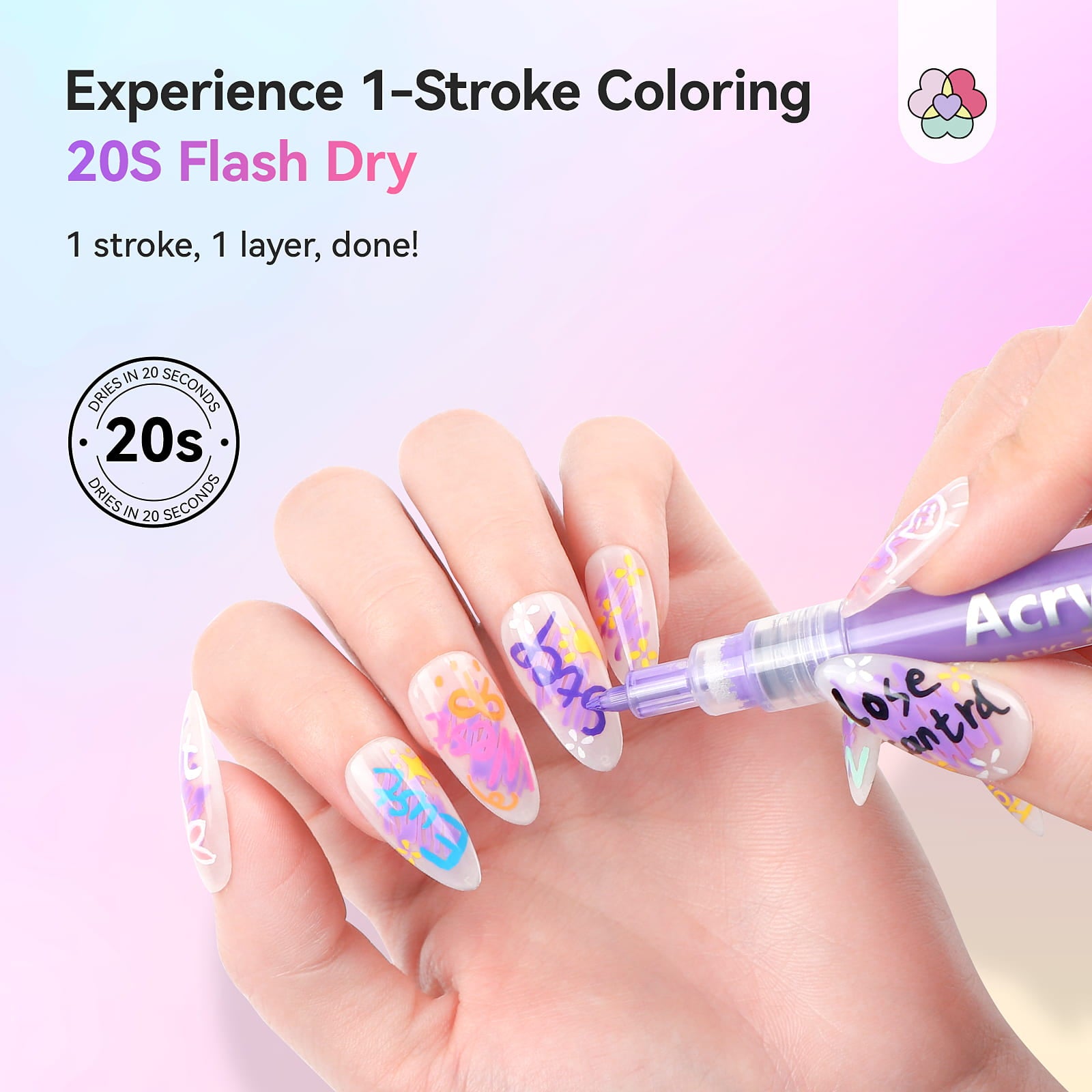Create Stunning Nail Art in Seconds 24 Color Nail Art Pen Set (Ships to US Only)