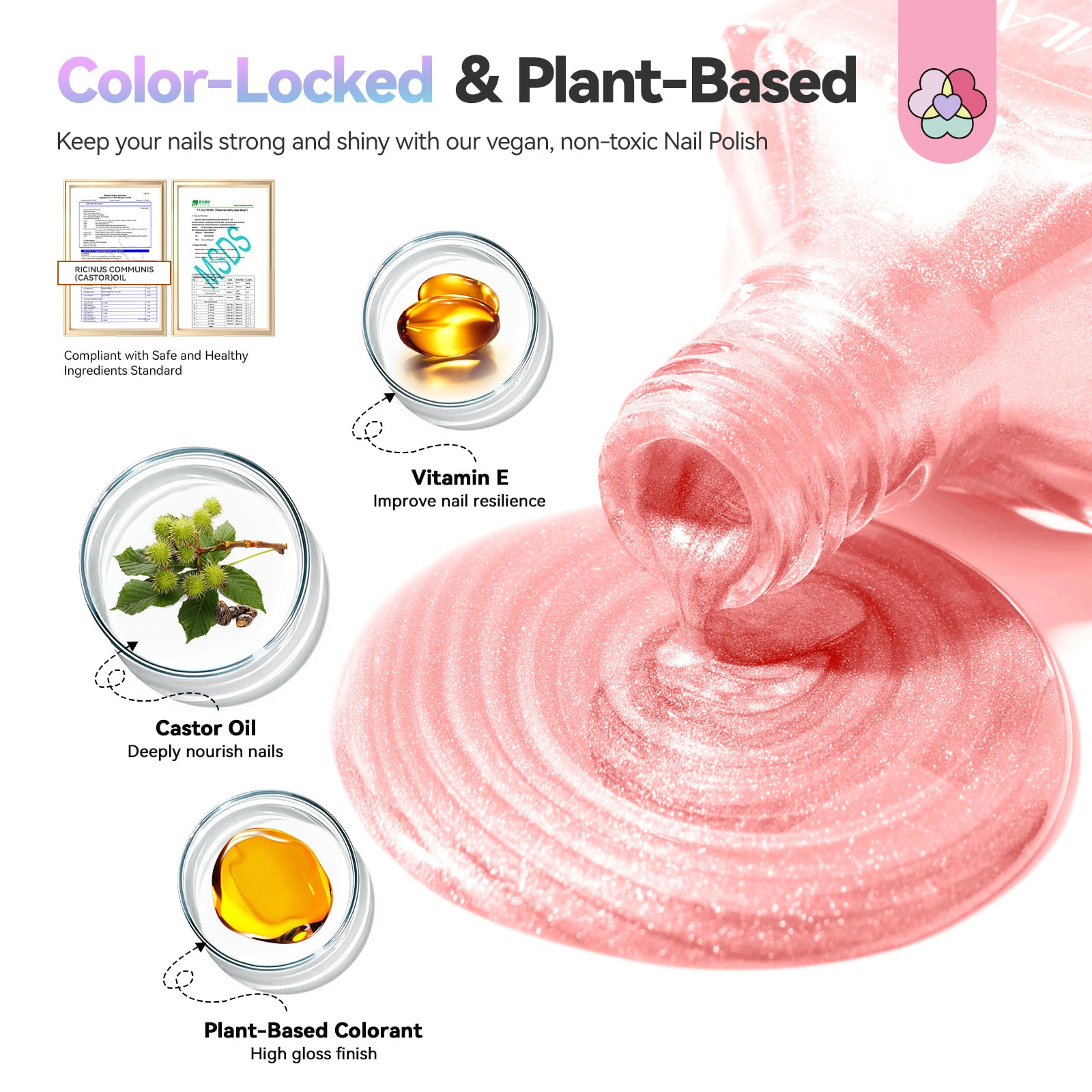 6-Color Chameleon Aurora Nail Polish Set (Ships to US Only)