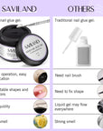 Solid Nail Glue Gel for Strong Long-Lasting Nail Extensions