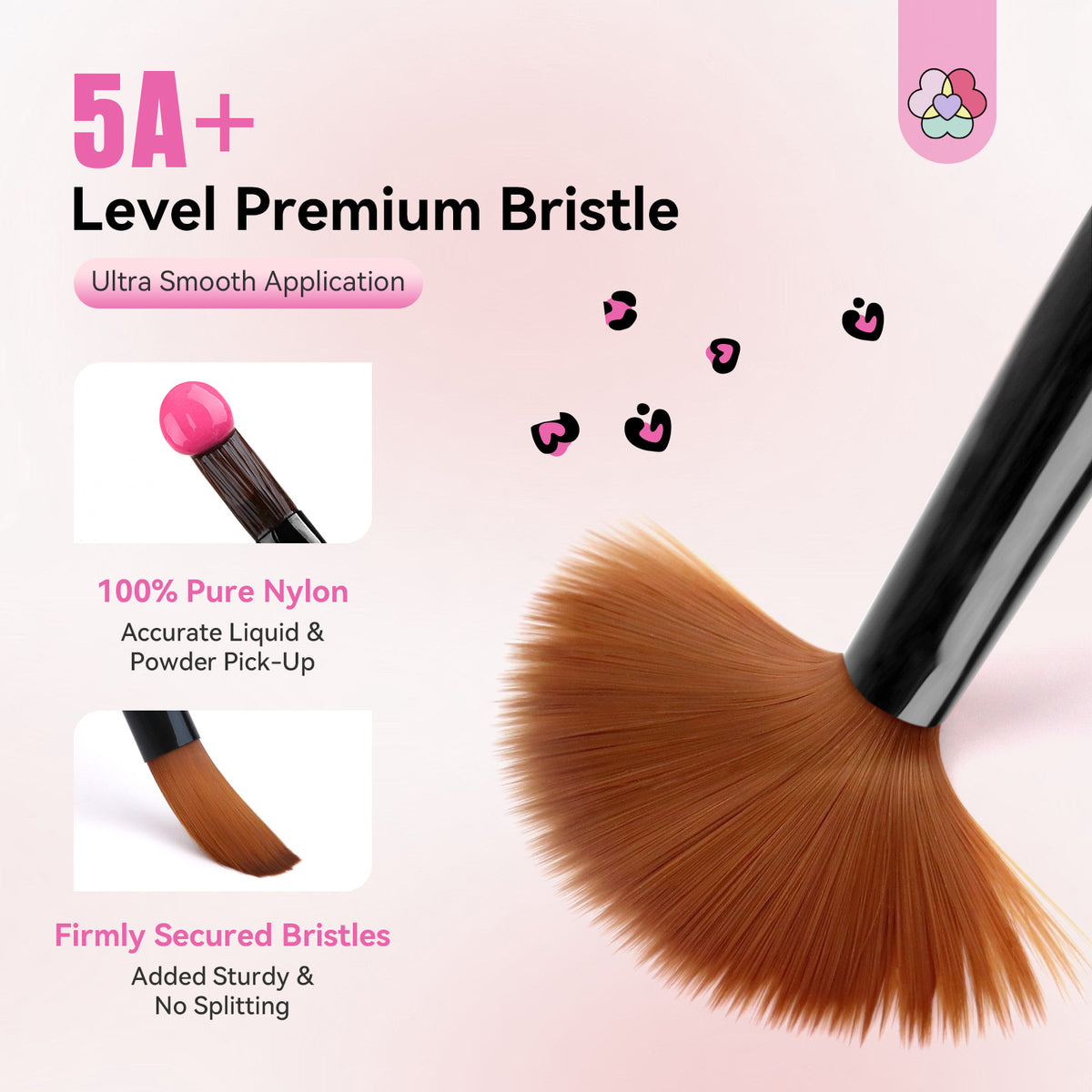Acrylic Nail Brush Set with Sizes 8, 10 &amp; 14 (Ships to US Only)