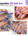 2PCS Clear 3D Sculpting Gel Set for Nail Art