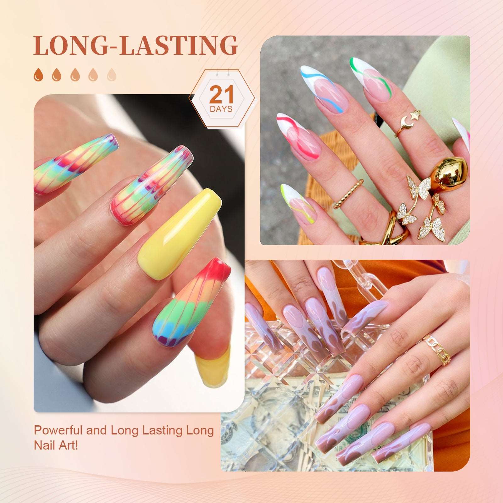 Gel Nail Glue with Nail Dehydrator and Non-acid PH Bond Nail Tools Gel Nail Kit