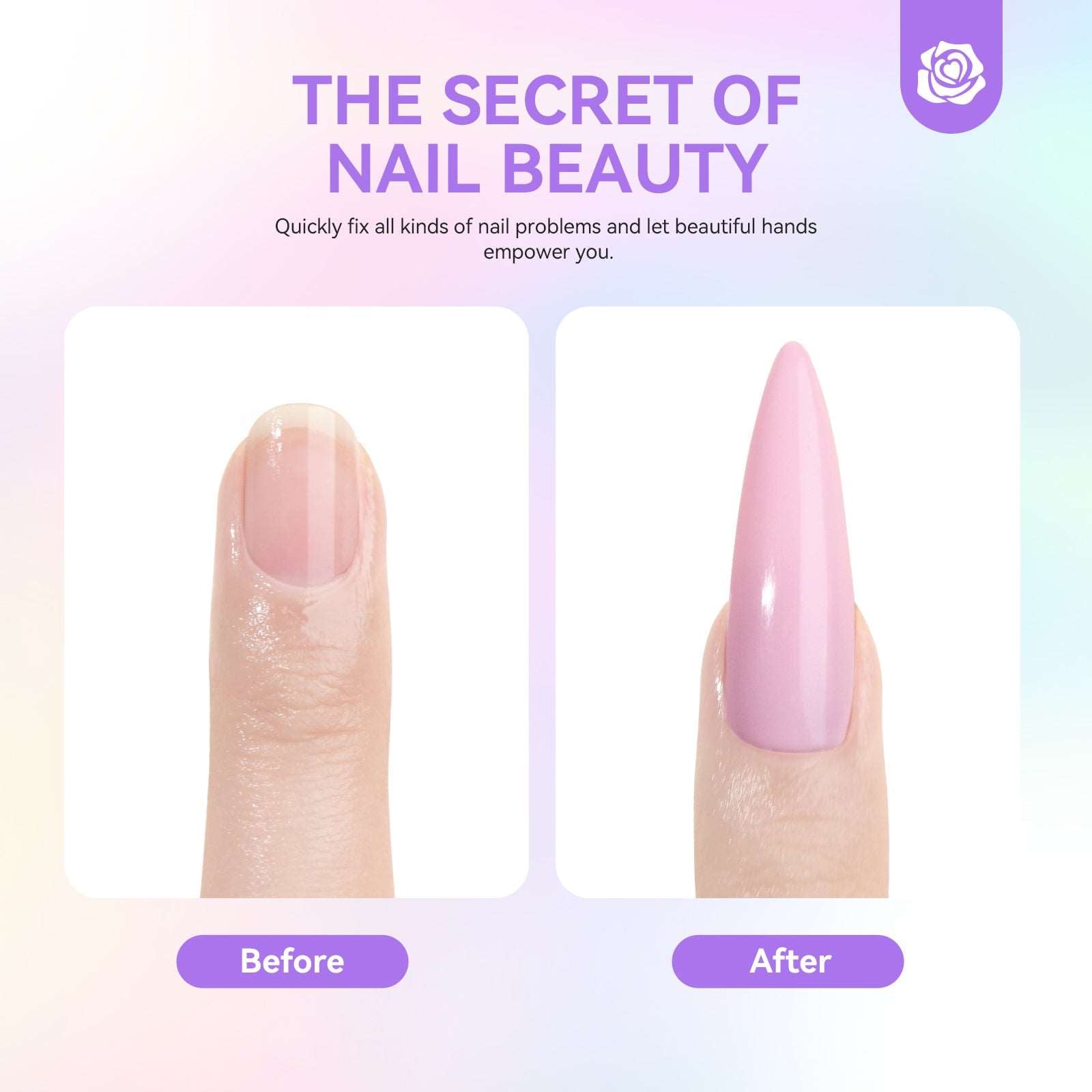 Acrylic Powder and Liquid Set-Clear Pink Nude Acrylic Nail Kit