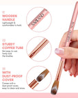 3Pcs Acrylic Nail Brush Set - Size 8/10/14